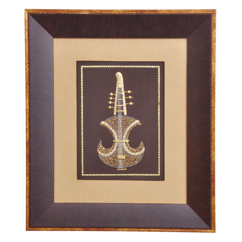 Sarod Alankaar – II | Indian Instrument Embossed Miniature Art