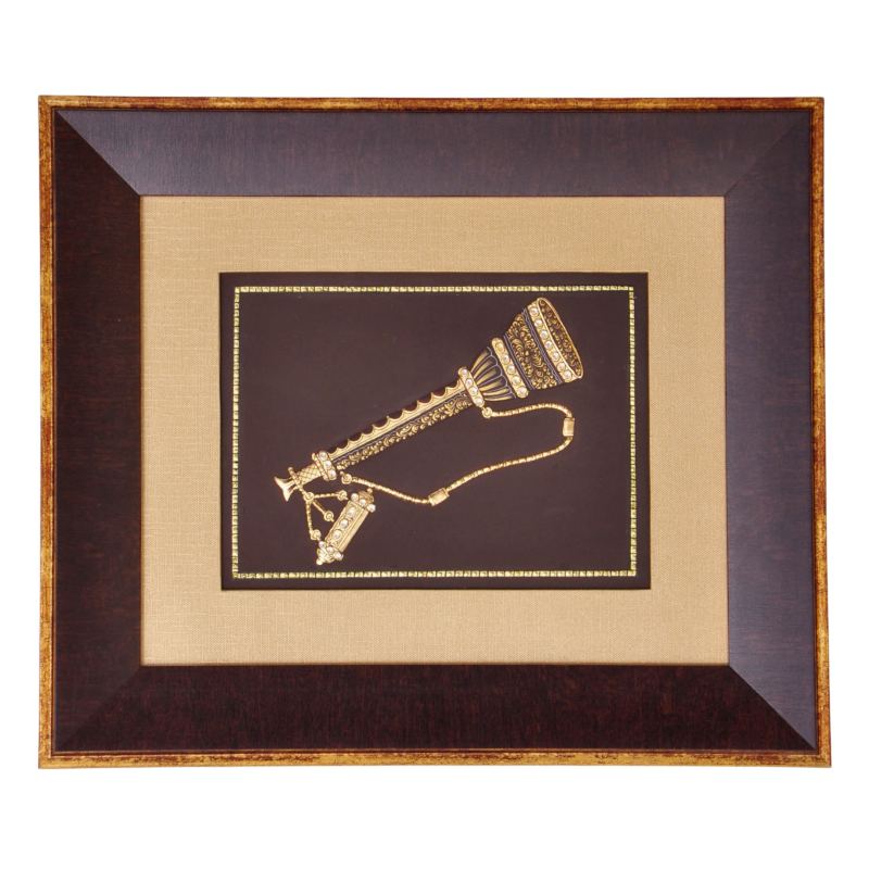 Shehnai Alankaar | Indian Instrument Embossed Miniature Art