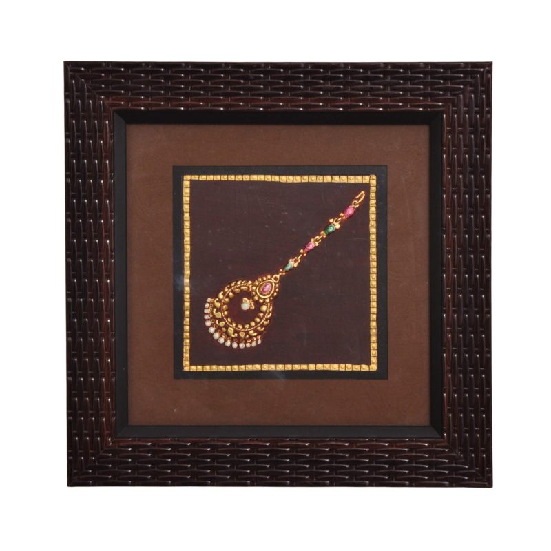 Rajkumari Mang Tikka | Indian Jewelry Embossed Miniature Art