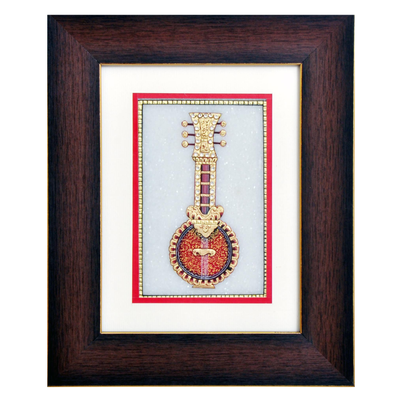 Banjao Alankaar – Indian Instrument Miniature  Art on Marble