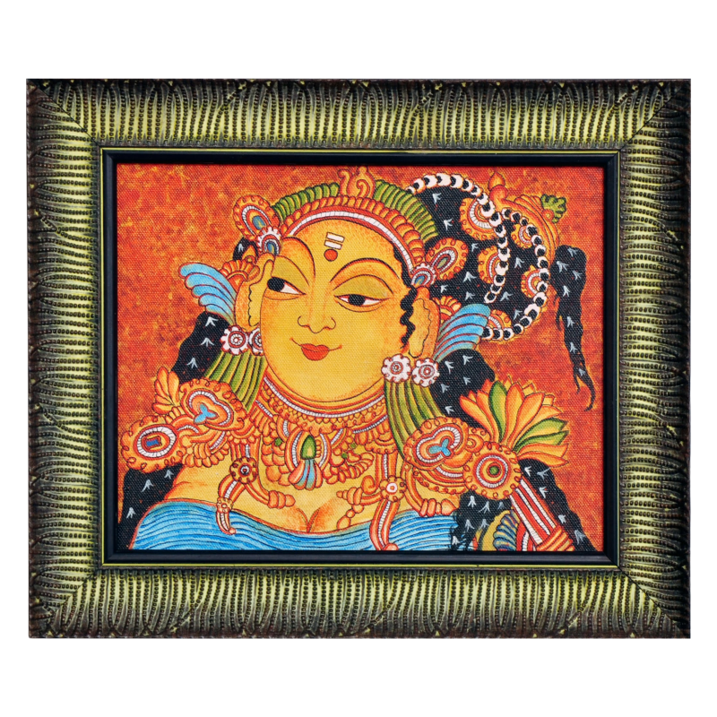 Divine Feminine – Celestial Grace | Kerala Mural on Canvas