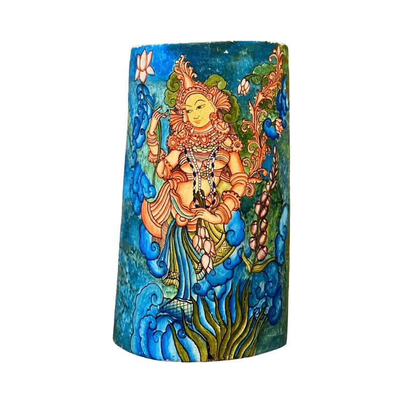 Samudri Kanya – The Lady of the Ocean | Kerala Mural Artwork on Bamboo