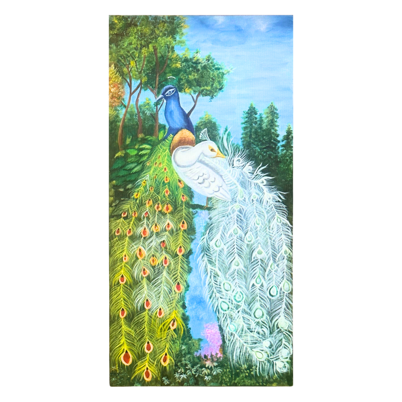 Peacocks of Paradise | Acrylic on Canvas