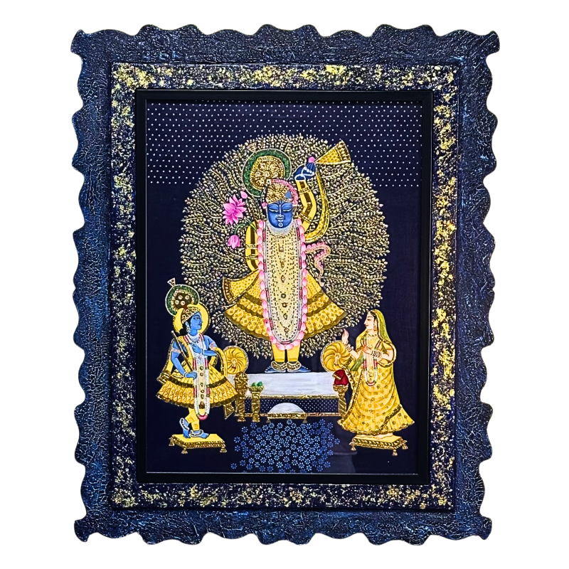 Sacred Darshan of Shrinathji | Traditional Pichwai Art
