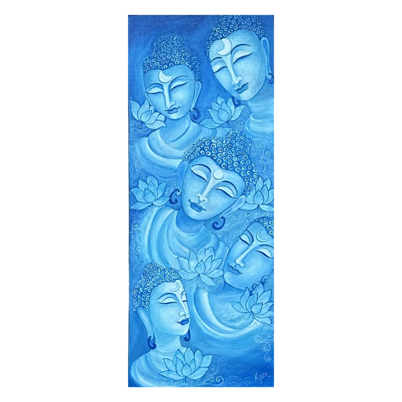 Tapasya – Journey into Inner Stillness | Acrylic on Canvas