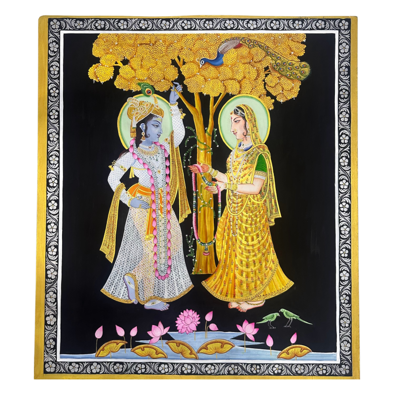 Radha Krishna Milan | Traditional Pichwai Art