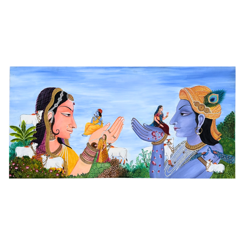 Prem Samvad: Unspoken Love | Modern Pichwai Art